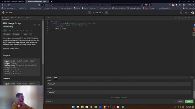 LeetCode 75 Study Plan: Solving the 'Merge Strings Alternately' Problem in Java смотреть онлайн