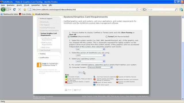 SolidWorks - Zertifizierter Grafikkartentreiber смотреть онлайн