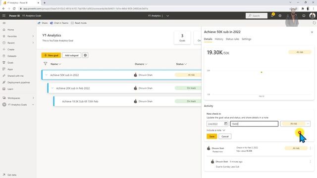 Power BI Goals - Create Scorecard and Manual Goals in Power BI смотреть онлайн