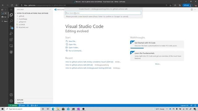 GitHub Web-based Editor смотреть онлайн
