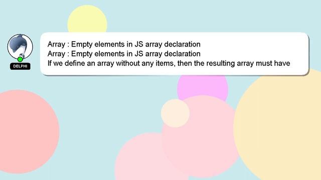 Array : Empty elements in JS array declaration смотреть онлайн