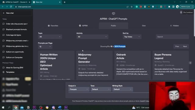 Les Meilleurs Prompts Chat GPT En Un Clic ( Extension Gratuite) смотреть онлайн