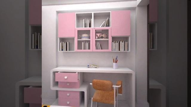 Wooden Study Table with Bookshelf Design/Study Table Design Ideas/Wooden Study Table and Chair смотреть онлайн