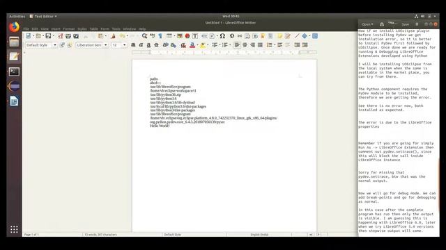 Python Language in LOEclipse Extension смотреть онлайн