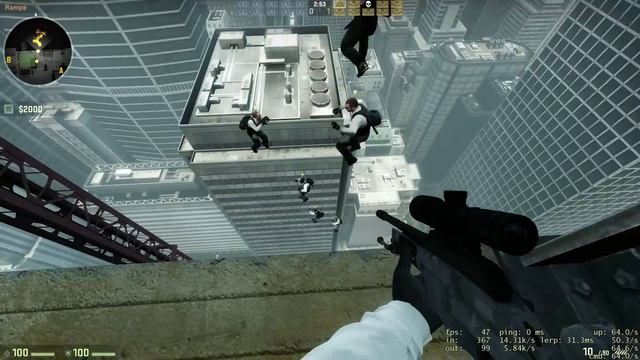Weird Bot Suicide Jump - CSGO de_vertigo (HD-HighRes) смотреть онлайн