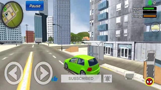 Spider Rope Hero Gangster Vegas Crime City Simulator - Driving Rescue Truck - Android Gameplay смотреть онлайн