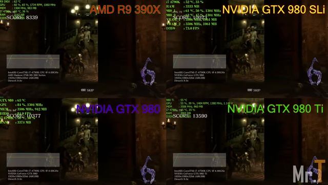 Battle - R9 390X Vs GTX 980 Vs GTX 980 Sli GTX 980 Ti - Resident Evil 6 смотреть онлайн