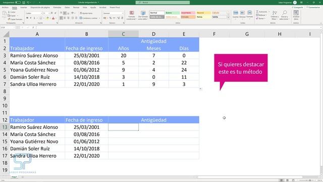 ✅ Cómo Calcular ANTIGÜEDAD en Excel ? misma fórmula para CALCULAR EDAD смотреть онлайн