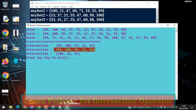 #69 : Learn Python | Set In Python | Set Operations Types | Intersection & Inter_Update() Operation смотреть онлайн