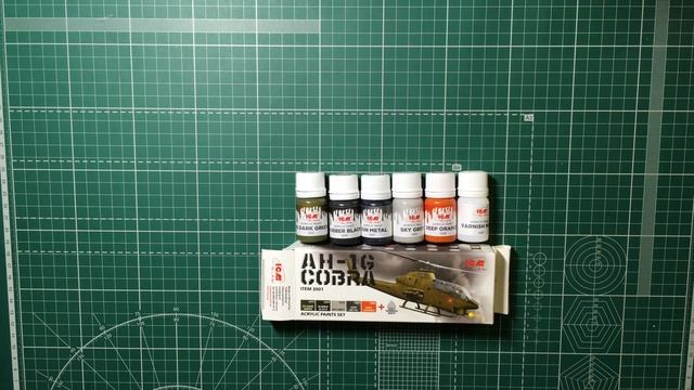 Набор акриловых красок acrylic paint set Cobra AH-1G paint set (item#3001) смотреть онлайн