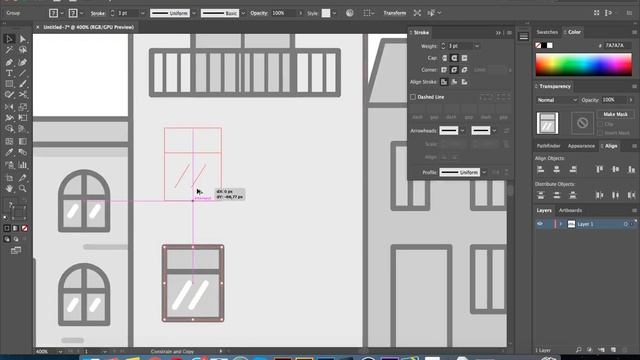 4. Рисуем городской пейзаж adobe illustrator смотреть онлайн
