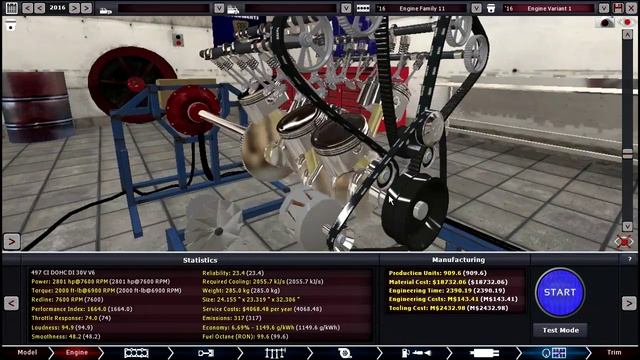 2800HP Twin-Turbo 8.1 liter V6. Automation - The Car Company Tycoon смотреть онлайн