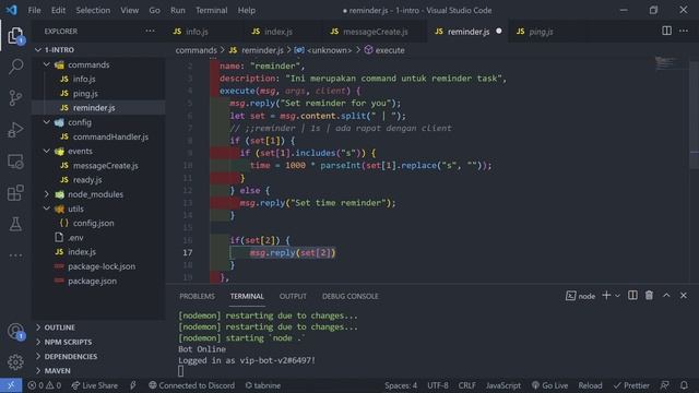 Discord Bot : Reminder Command смотреть онлайн