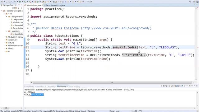 CSE 131: String Instead Of Char Compilation Error смотреть онлайн