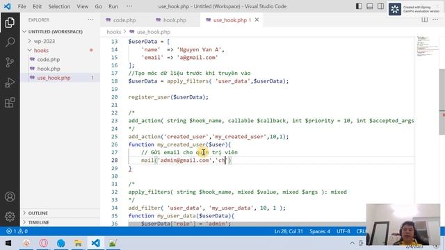 Lập trình wordpress 2023: 018 - Hook action và hook filter смотреть онлайн
