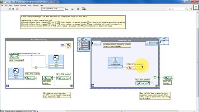 LabVIEW code: Programmatically access a network-published shared variable (NPSV) (walk-through) смотреть онлайн