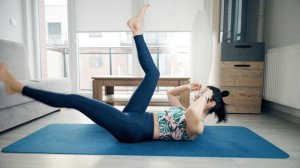 Тренировка на пресс за 8 минут. Плоский живот