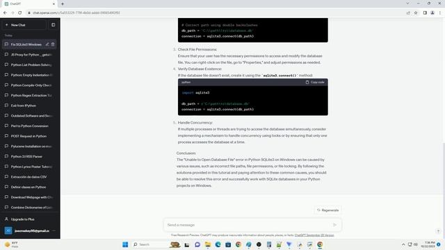 Python sqlite3 unable to open database file on windows смотреть онлайн