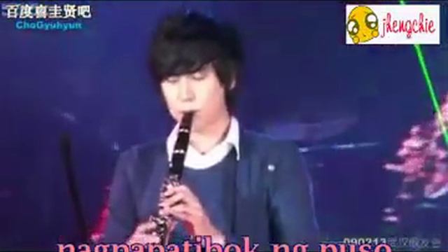 Kyuhyun Clarinet solo - the moon represents my heart with tagalog lyrics смотреть онлайн
