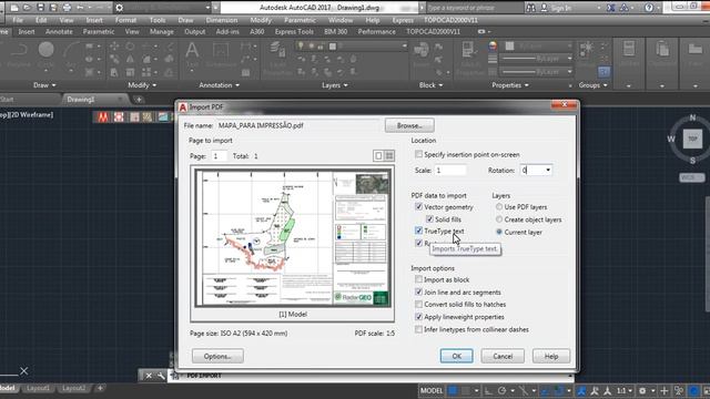 Espig Projetando - AutoCAD 2017 - Como Converter PDF em DWG смотреть онлайн