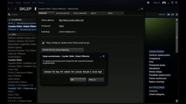 CS GO: Tips & Tricks - Parametry Startowe ~ Czym są i jak zwiększyć liczbę FPS смотреть онлайн