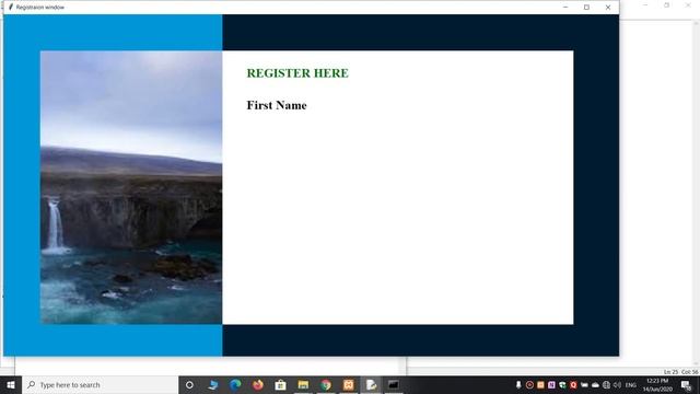 Registration window in python with using of tkinter module (Part-1) || PYTHON WORLD || смотреть онлайн