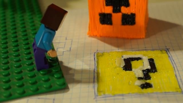 3Д Ручка и Лего НУБик Майнкрафт LEGO Minecraft смотреть онлайн