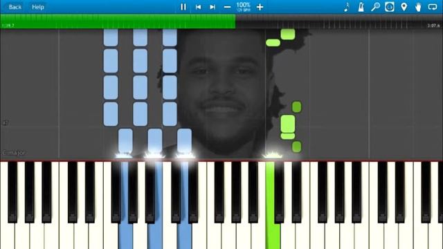 The Weeknd - Can't Feel My Face [Synthesia Animation] смотреть онлайн