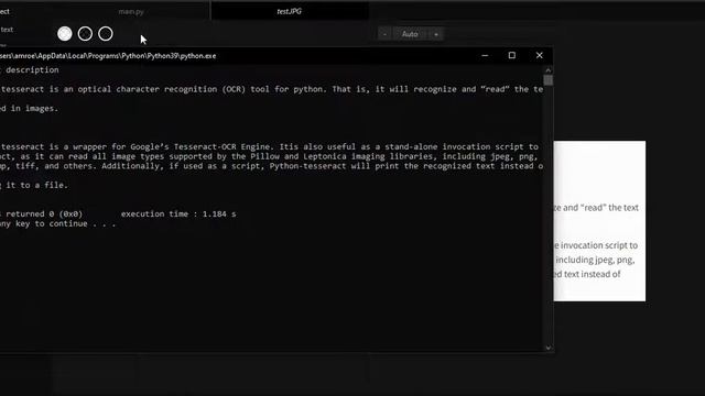 convert image to text using python pytesseract (osr) смотреть онлайн