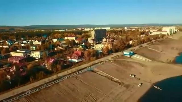 Съёмка Ленска с птичьего полёта, осень сентябрь 2017 смотреть онлайн