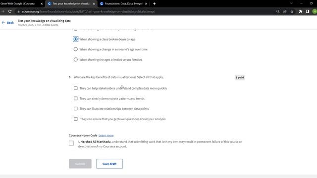 Week-4 Test your knowledge on visualizing data | Coursera Google Data Analytics смотреть онлайн