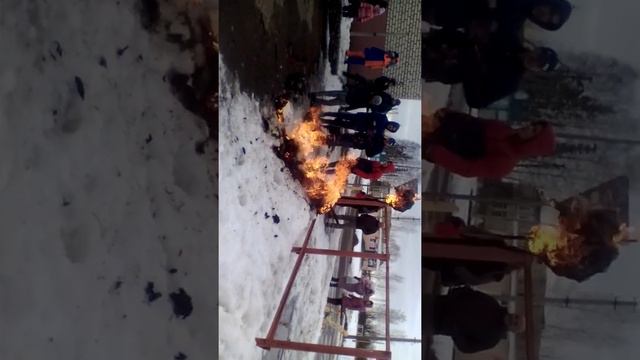 Масленица сжигание чучела смотреть онлайн