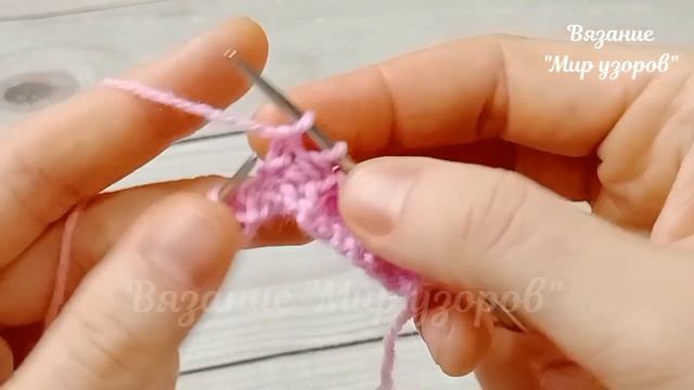 Я вяжу его без ОСТАНОВКИ ? Всего 4 ряда, а какое ЧУДО ? ПРОСТОЙ узор спицами #узорыспицами