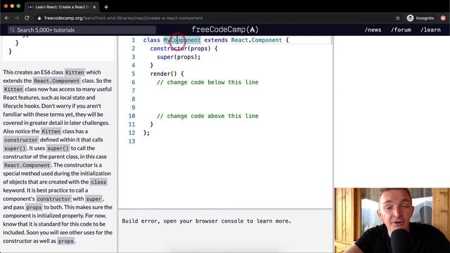 Create a React Component - React - Free Code Camp смотреть онлайн