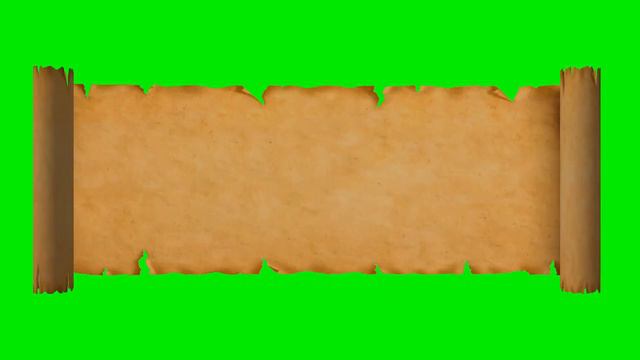 Old Paper Scroll Green Screen (No Copyright) смотреть онлайн