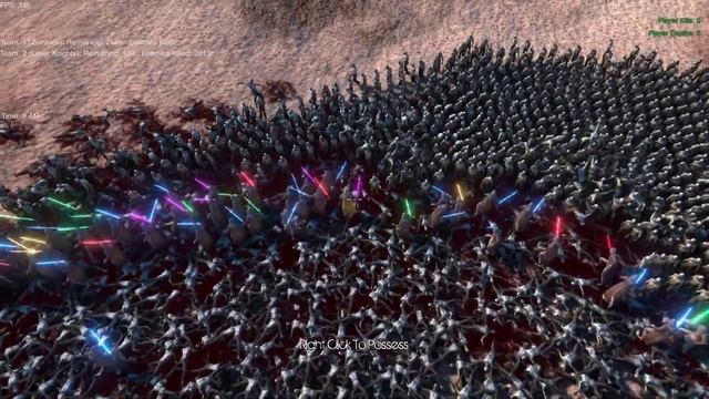 100 LASER KNIGHTS VS 5000 ZOMBIES - Ultimate Epic Battle Simulator смотреть онлайн