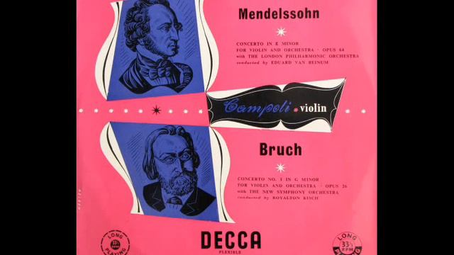 Mendelssohn Violin Concerto in E Minor - 1st Movement (Campoli; Beinum, LPO) смотреть онлайн