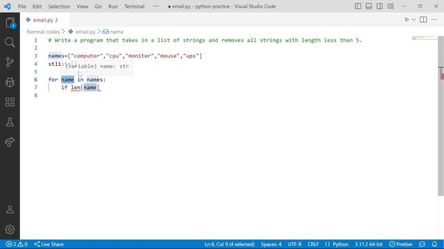 Find the Length of given strings | Python If-Else logical problem explained in Telugu #python смотреть онлайн