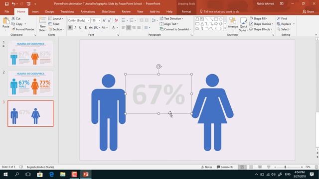 PowerPoint Animation Tutorial Infographic смотреть онлайн