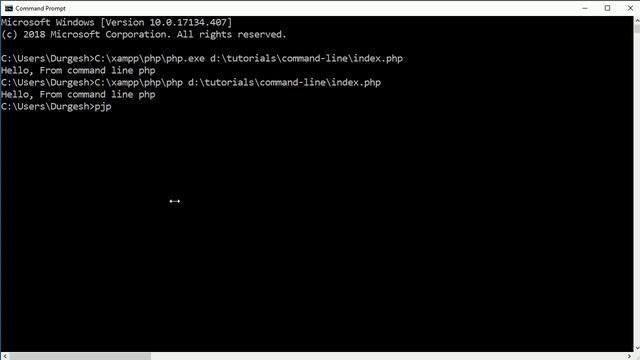 PHP command line in windows смотреть онлайн