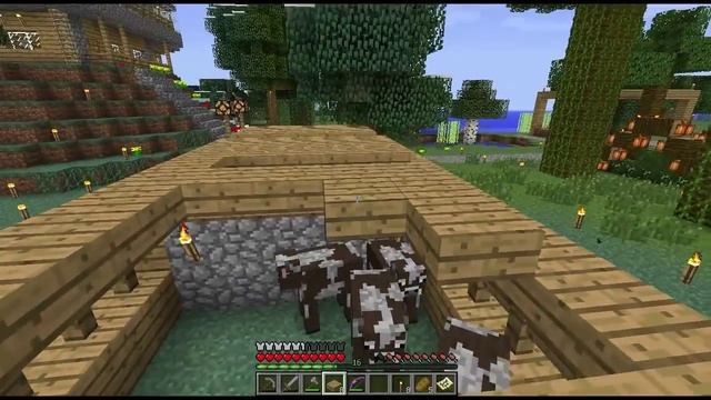 |OLP Minecraft| Часть 2. Каменно-деревянные плиты. смотреть онлайн