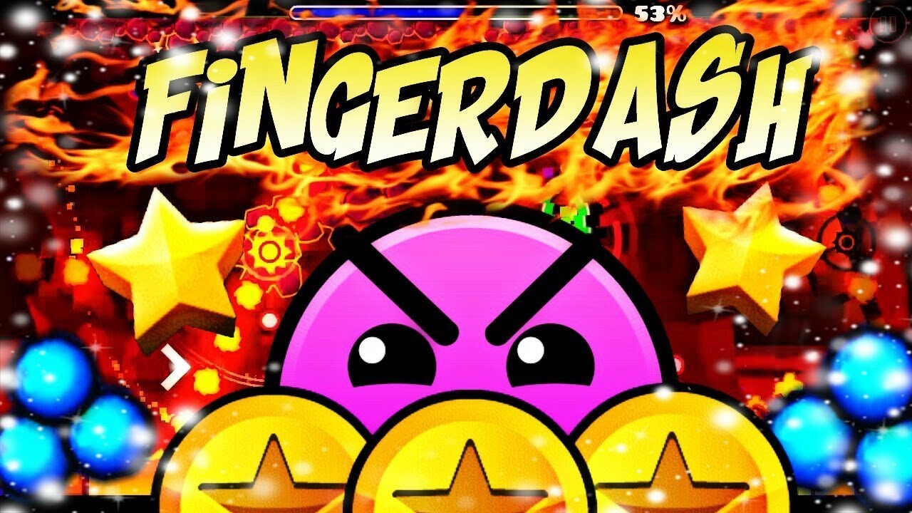 Geometry Dash – Fingerdash 100% All Coins смотреть онлайн