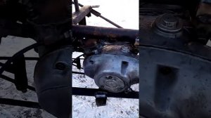 Муравей с китайским двигателем от мотоблока