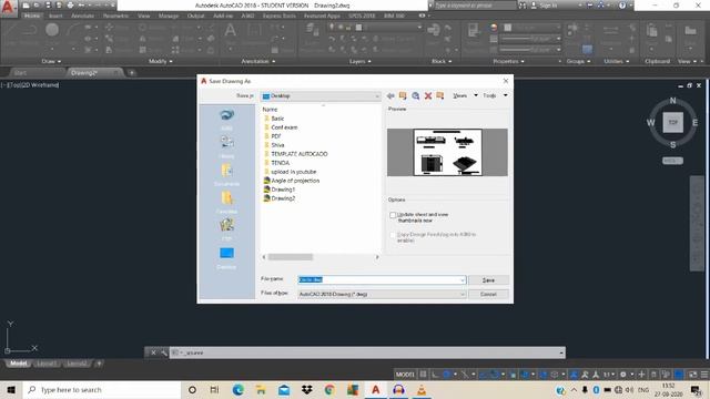 AutoCAD Tamil - How to save autocad in lower version #001. смотреть онлайн
