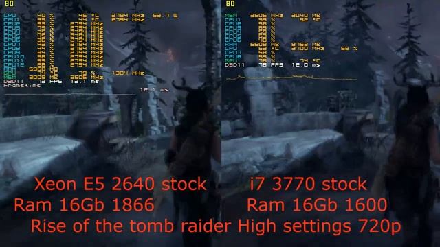 Xeon E5-2640 Vs I7 3770 Stock  (gtx 970) High (Low) Settings 720p/1080p In 34 Games.