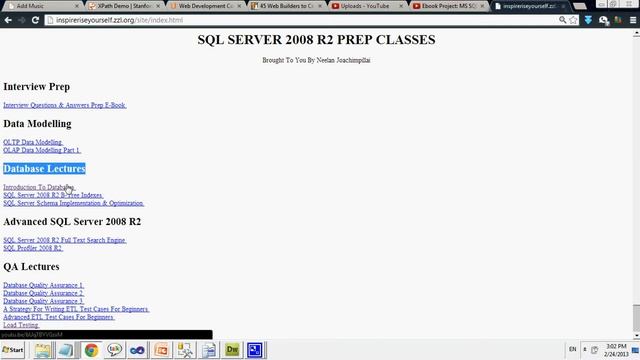 Project Dev Tour: SQL Lectures Summary Website смотреть онлайн