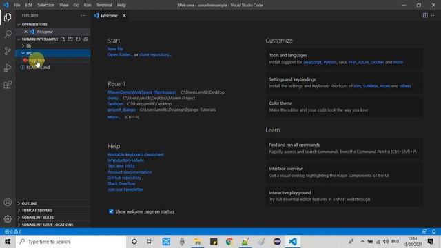 Using SonarLint in Visual Studio Code смотреть онлайн
