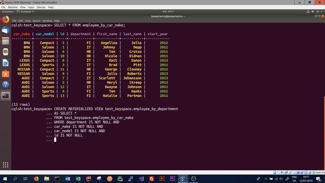 Apache Cassandra - Tutorial 13 - CQL - Materialized Views смотреть онлайн