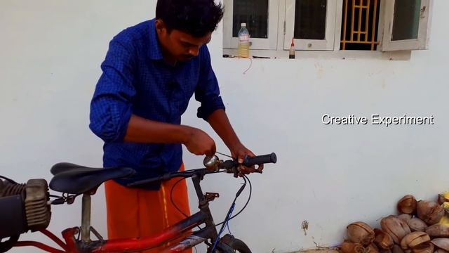 பழய Bike Engine மட்டும் போதும்  | SIMPLEST MOTORIZED BICYCLE IN THE WORLD | Creative Experiment