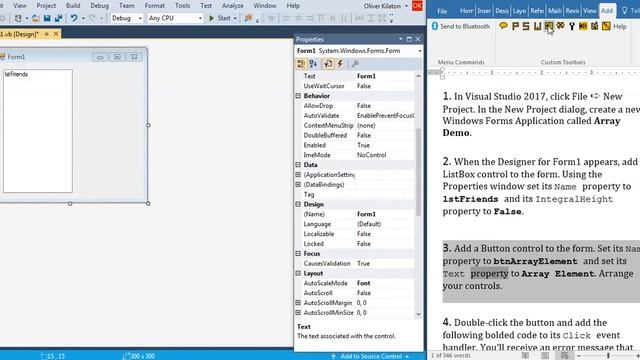 49. Defining And Using A Simple Array - Visual Basic 2017